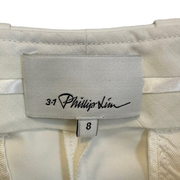 3.1 Phillip Lim | Off White Tapered Leg Trouser Pants Size 8 - Picture 8 of 14